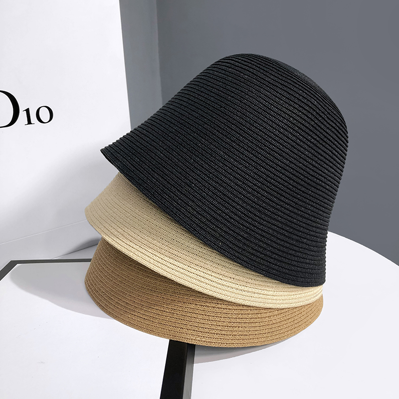 Bucket Hat Straw - Topi Jerami Teduh Semua Cocok untuk