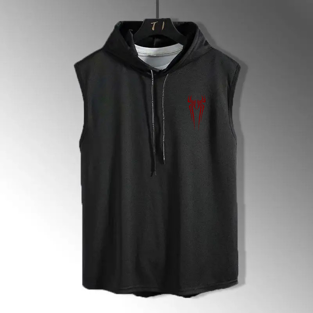 Shirt Camp Collar - Kaos Hoodie Musim Panas Pria Tanpa