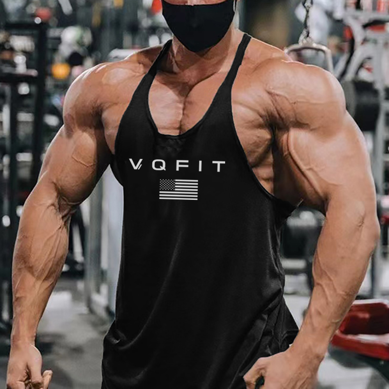 Tank Top Muscle - Rompi Lari Pria Model Y Tanpa
