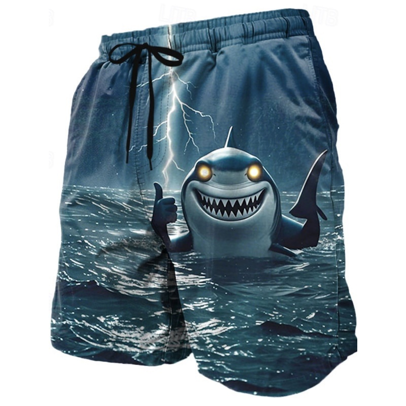 Trunks Board Surf - Celana Pendek Hiu Ikan Keren Gambar