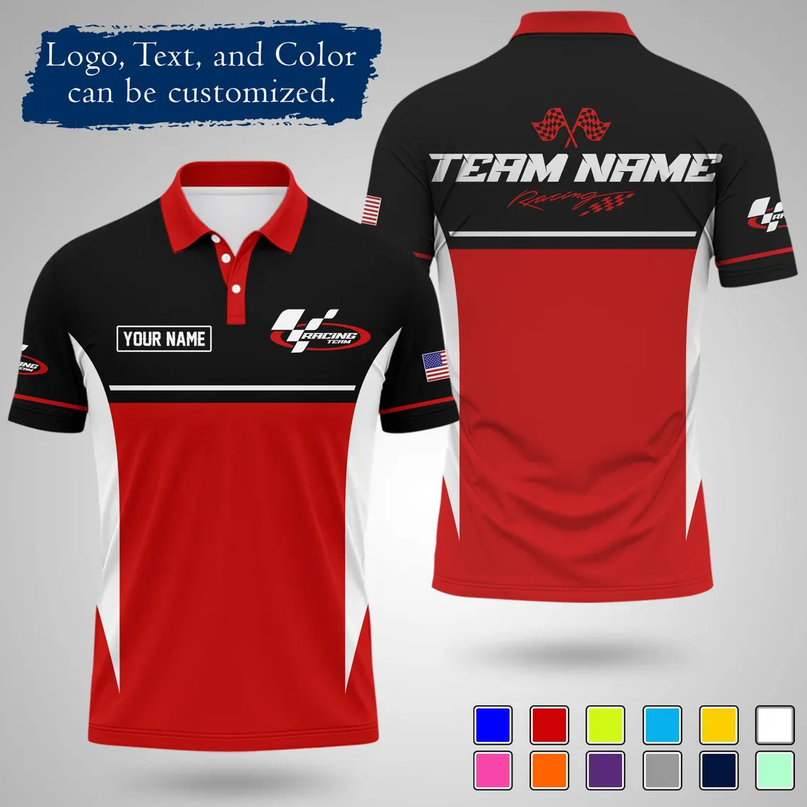 Polo Shirt Pique - Kaos Polo Balap Kustom Baru 2026