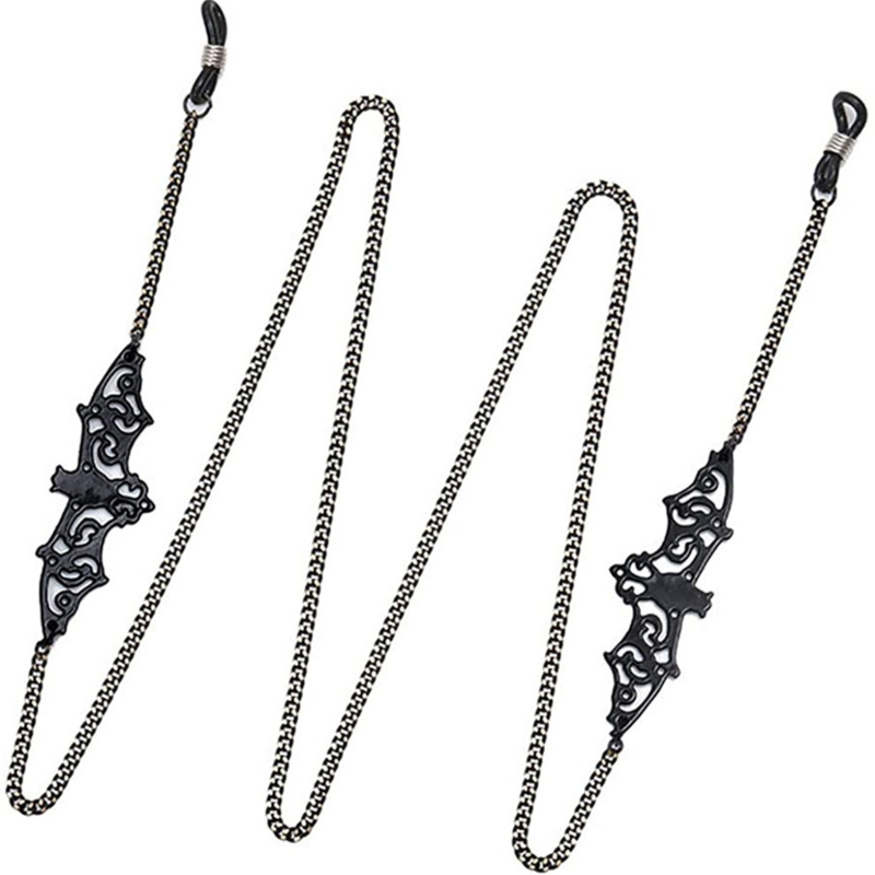 Sunglass Retainer Cord - 1-10 Buah Rantai Kacamata Kelelawar Gotik