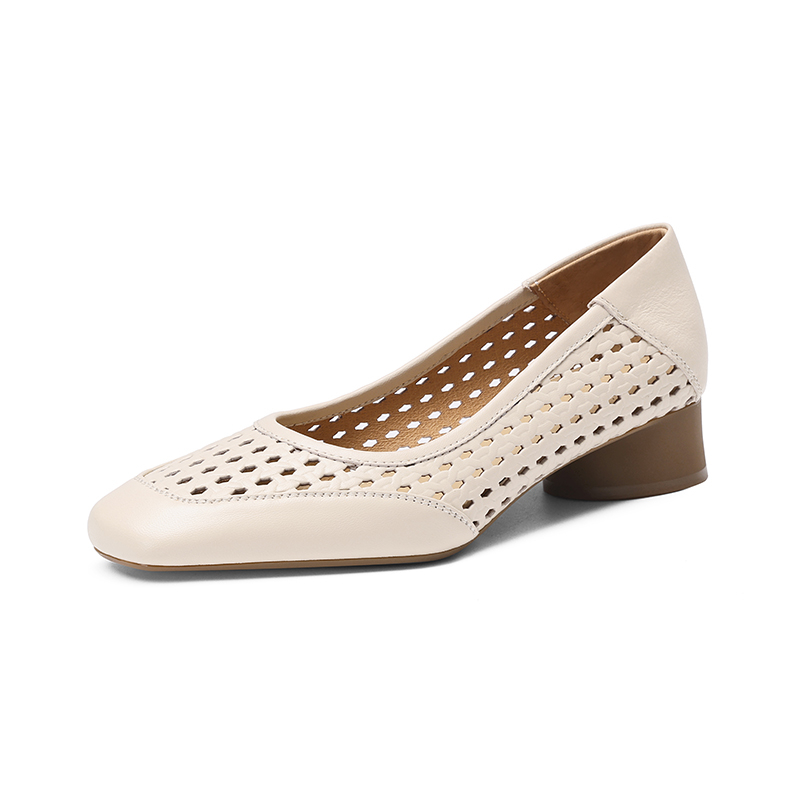 Casual Sandal Leather - Sepatu Hak Tinggi Wanita Desain Musim