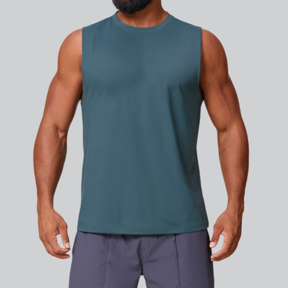 Tank Top Muscle - Tank Top Kebugaran Pria Rompi Olahraga