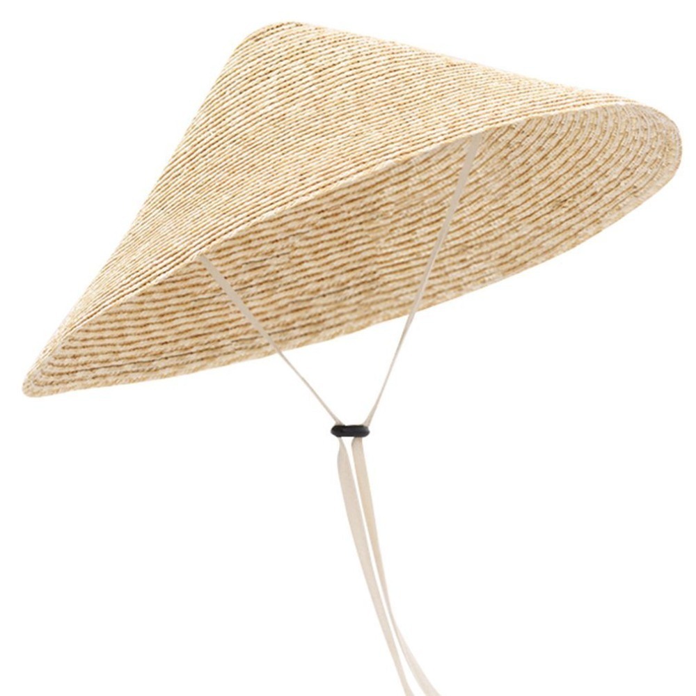 Bucket Hat Straw - Topi Jerami Pinggiran Lebar Besar Baru