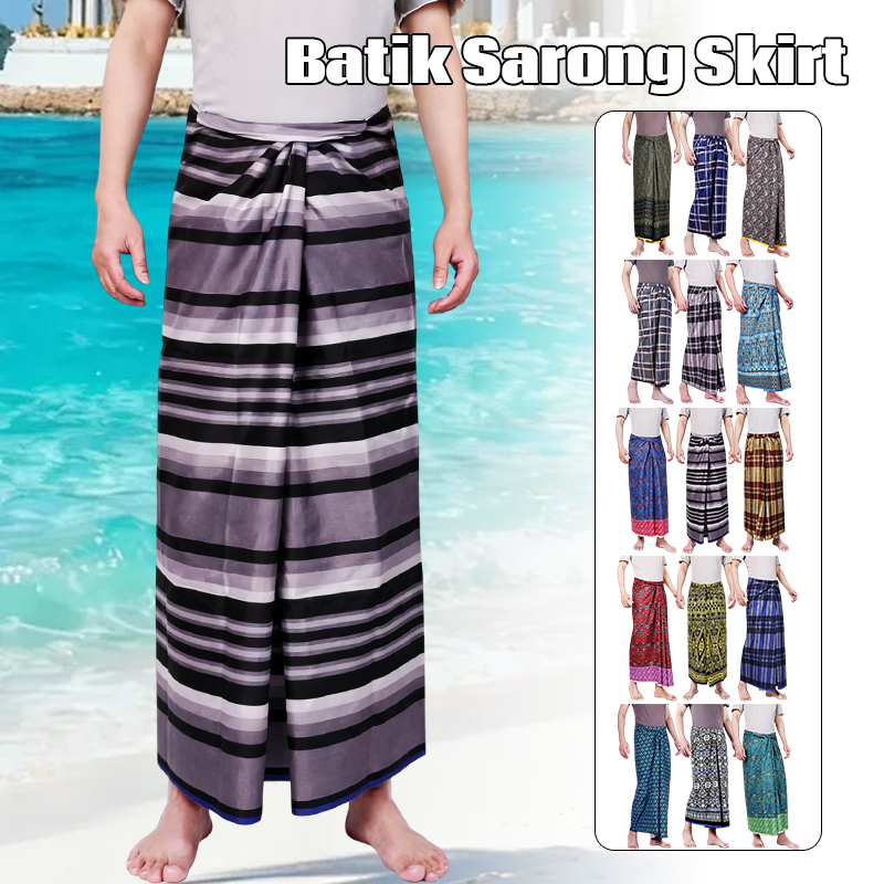 Sarong Men Wrap - Rok Batik Sarung Etnik Dai untuk