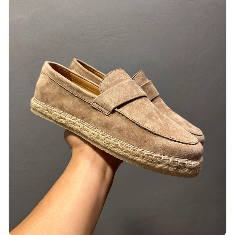 Espadrille Slip On - YETTIES Sepatu Espadrilles Pria dari Kulit