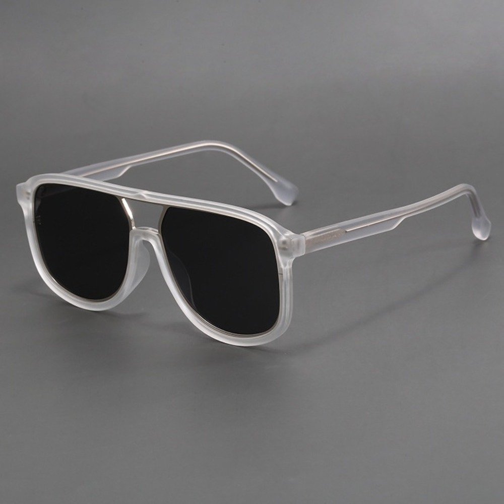 Sunglasses Aviator Polarized - Kacamata hitam pria terpolarisasi, bingkai Metail,