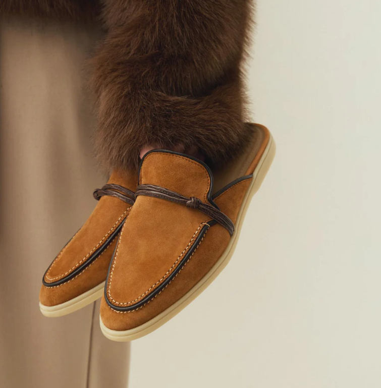 Flip Flop Leather Men - Sepatu Loafer Pria Desainer Mewah Timur