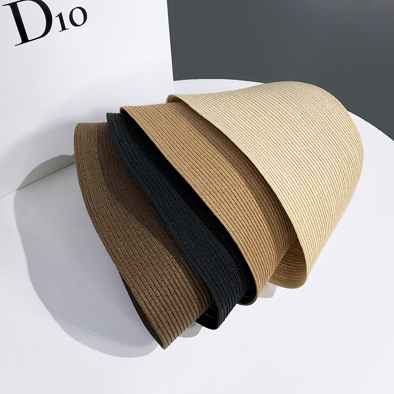 Topi Jerami Teduh Semua Cocok  - Bucket Hat Straw ulasan dan harga