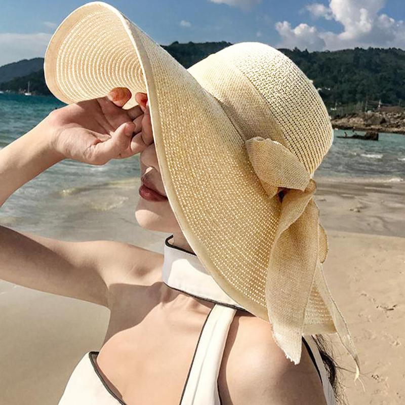 Topi Wanita Baru, Topi Jerami  - Bucket Hat Straw ulasan dan harga