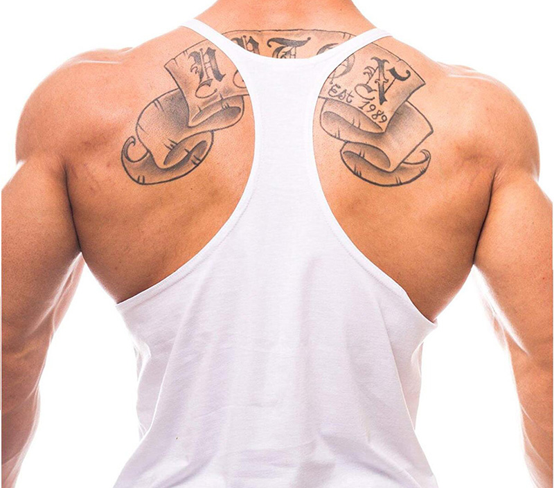 Tank Top Stringer Gym Pria Kat - Tank Top Muscle ulasan dan harga
