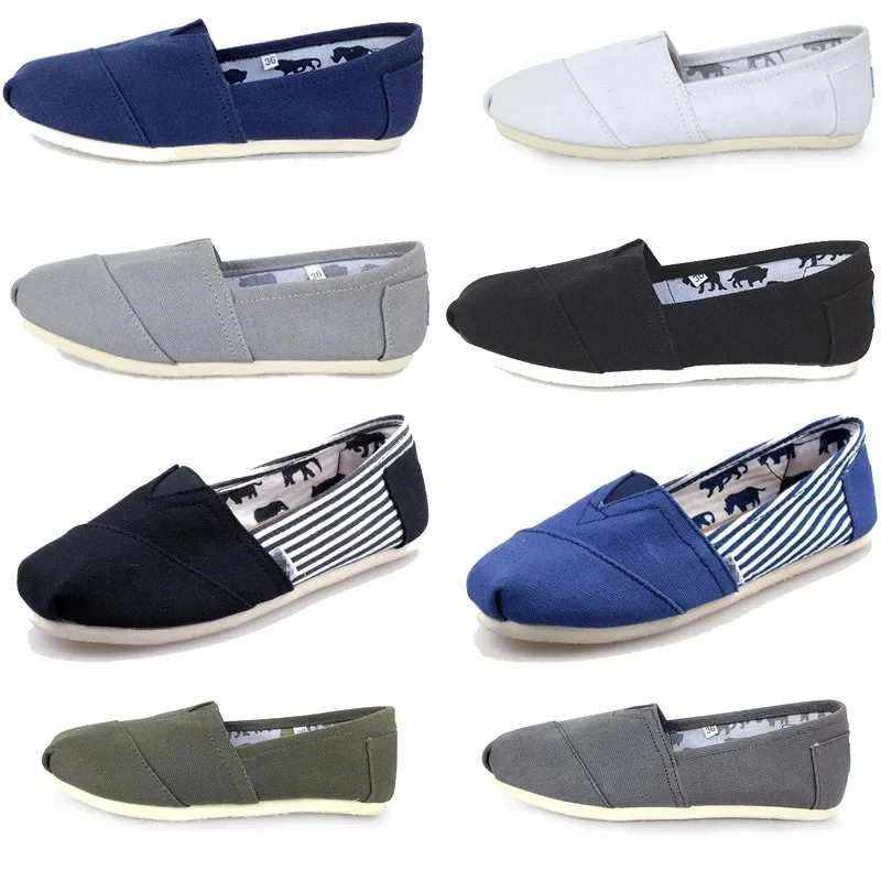 Sepatu selop kanvas pria wanit - Espadrille Slip On ulasan dan harga