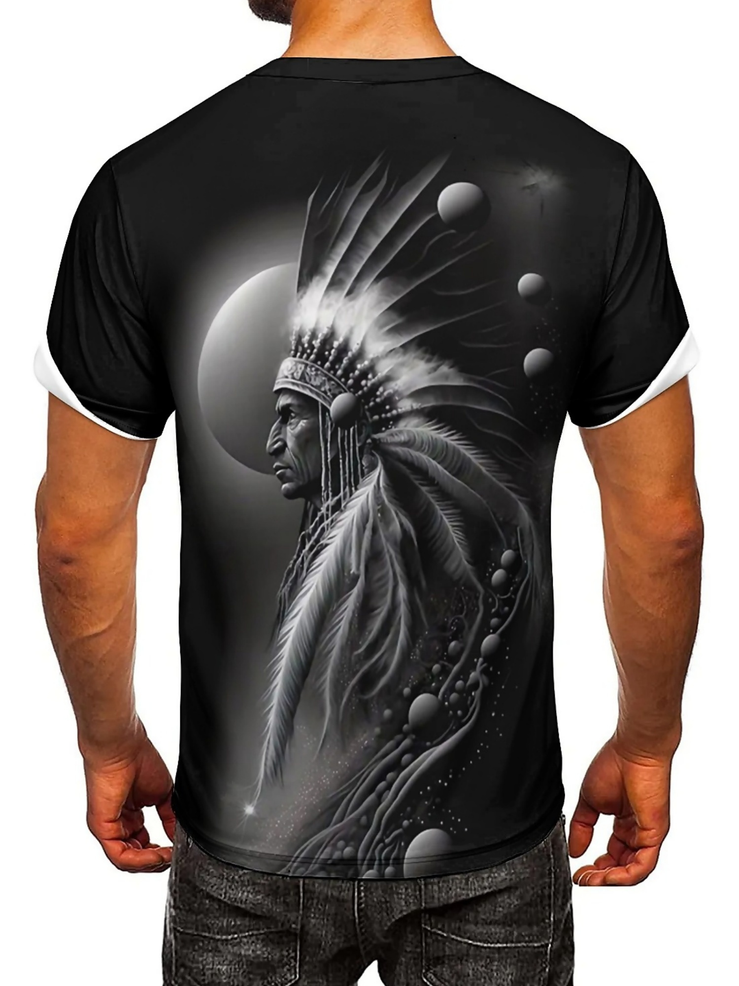 Kaus Grafis Pemimpin Suku Ceta - Tee Graphic Print ulasan dan harga
