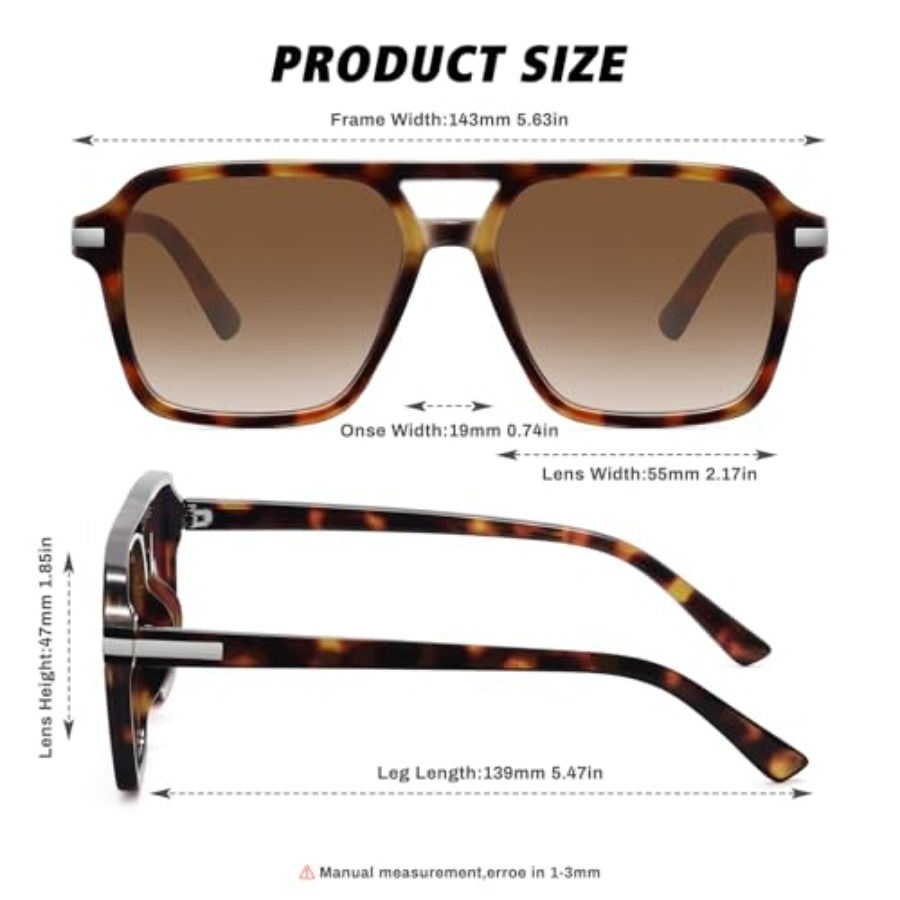 Kacamata Aviator Retro untuk W - Sunglasses Aviator Polarized ulasan dan harga