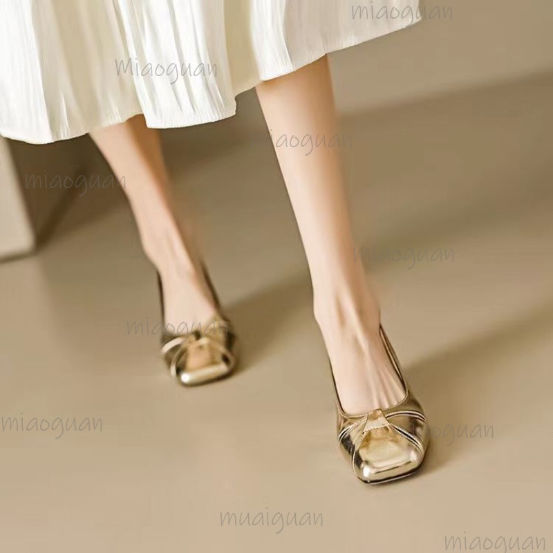 Sandal Wanita Hak Rendah Ujung - Casual Sandal Leather ulasan dan harga
