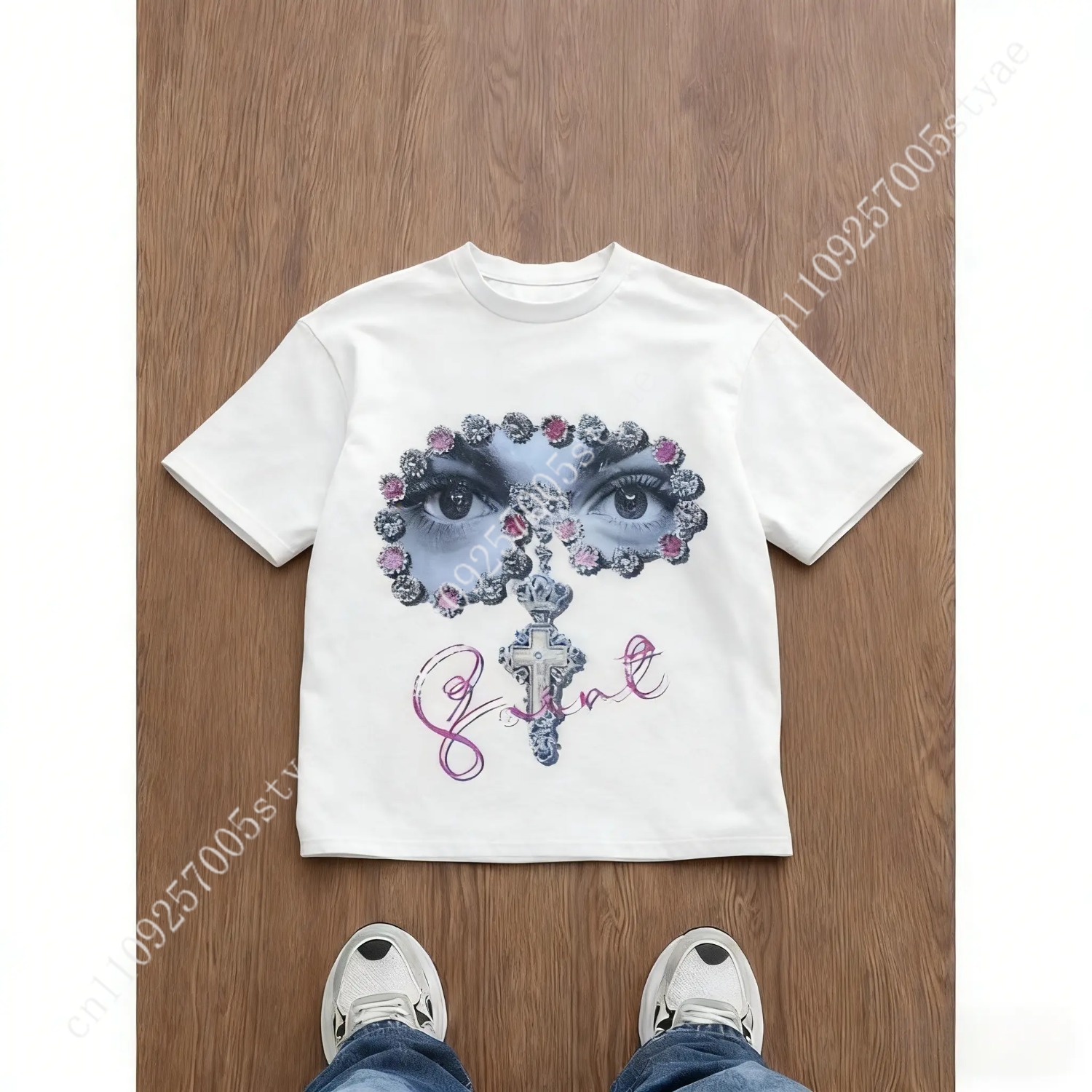 Kaos Pria Longgar Bermotif Gra - Tee Graphic Print ulasan dan harga