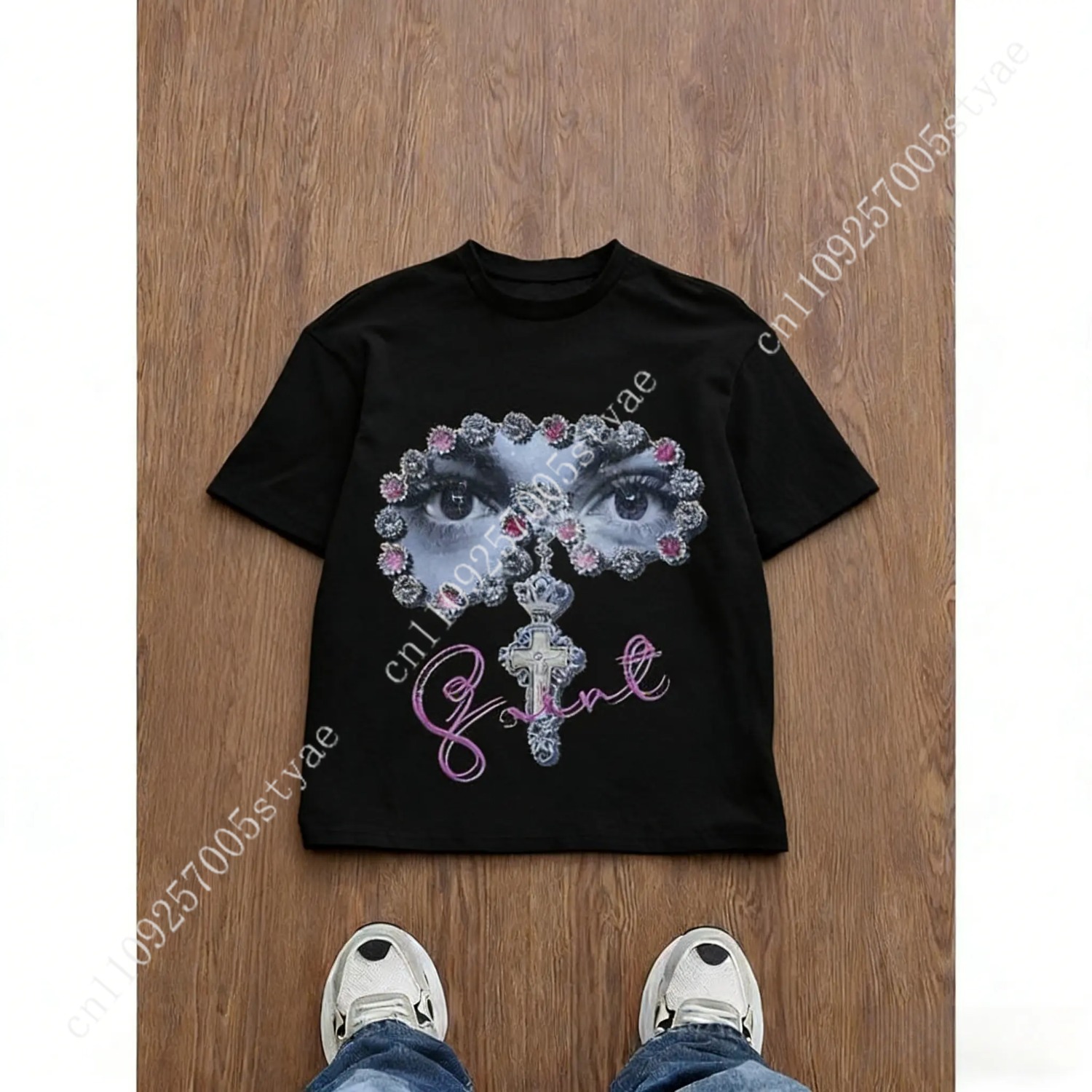Kaos Pria Longgar Bermotif Gra - Tee Graphic Print ulasan dan harga