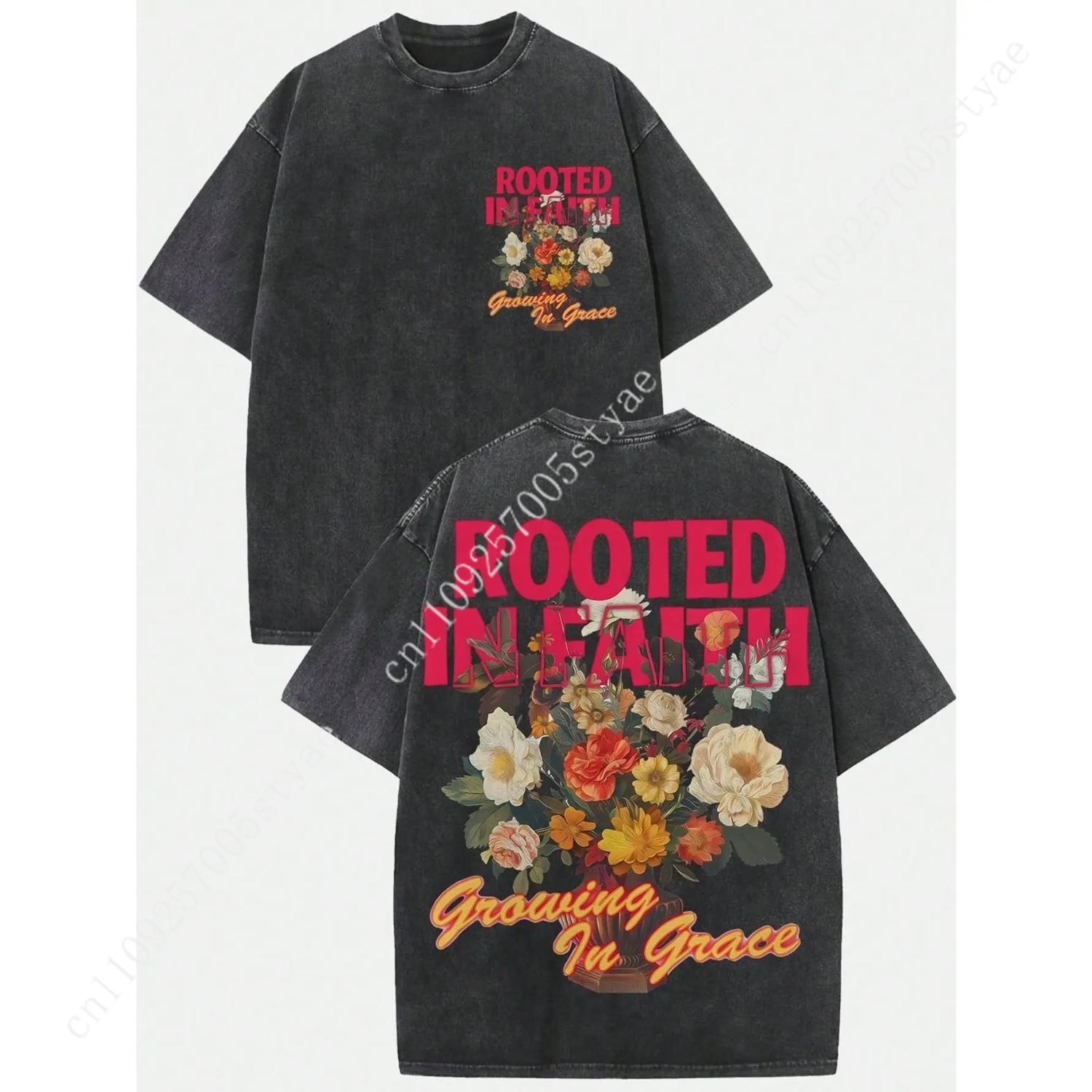 Kaos Wanita Vintage Dicuci, Be - Tee Graphic Print ulasan dan harga