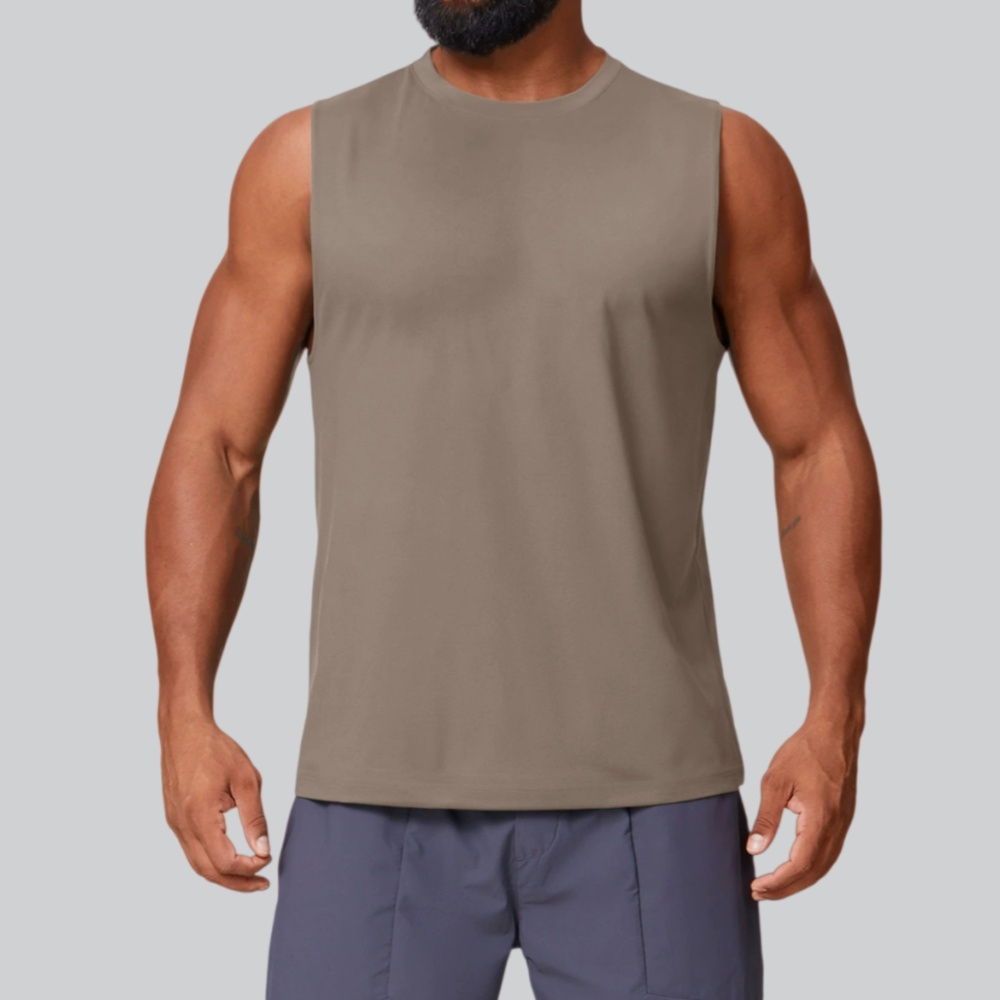 Tank Top Kebugaran Pria Rompi  - Tank Top Muscle ulasan dan harga