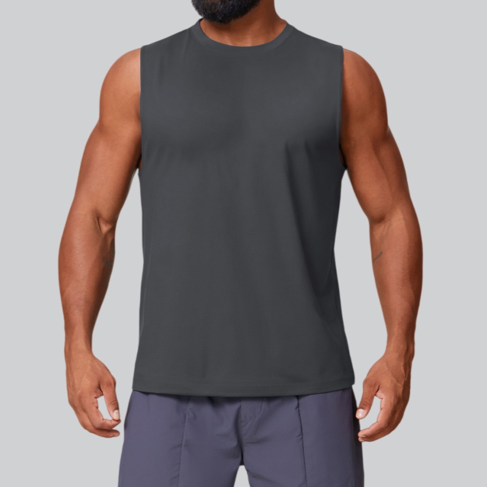 Tank Top Kebugaran Pria Rompi  - Tank Top Muscle ulasan dan harga
