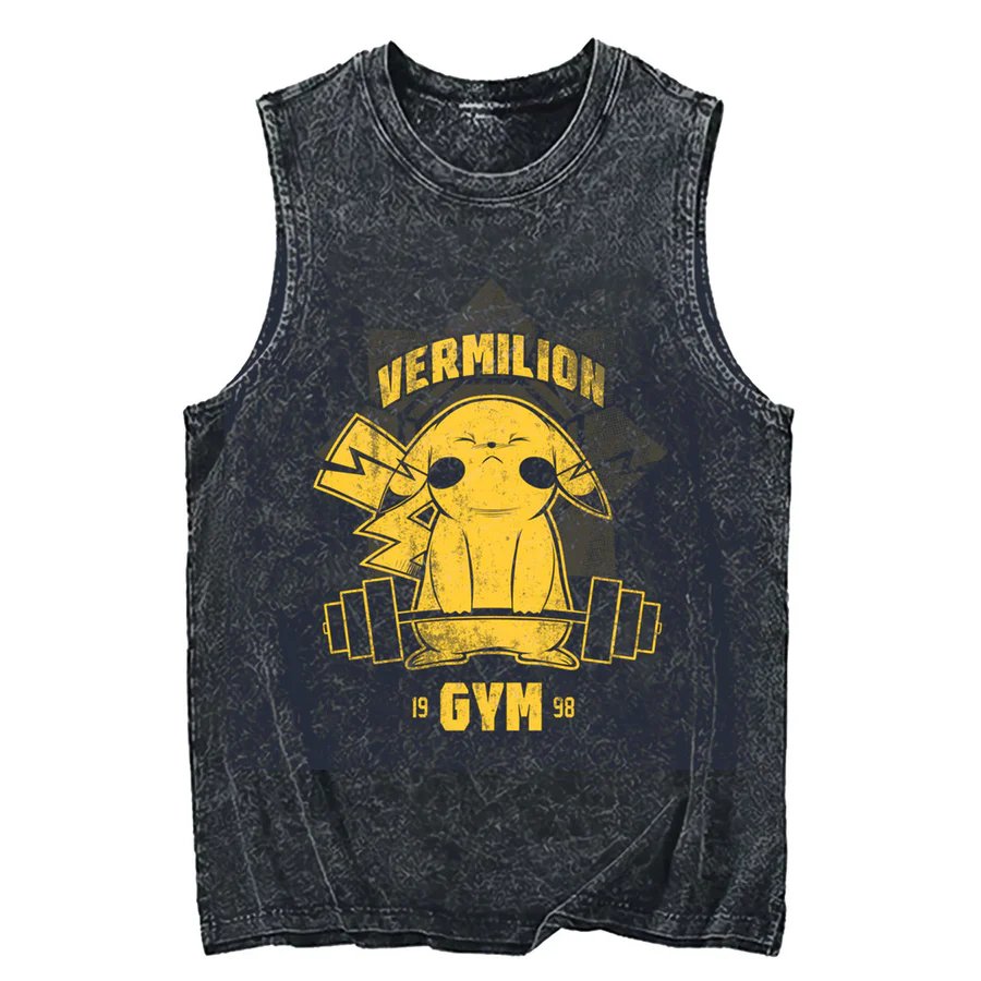 Tank Top Pokemon Pikachu Acid  - Tank Top Muscle ulasan dan harga