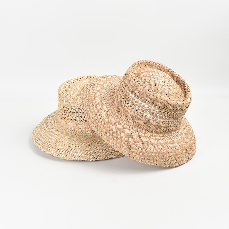 Topi matahari wanita gaya Pera - Bucket Hat Straw ulasan dan harga
