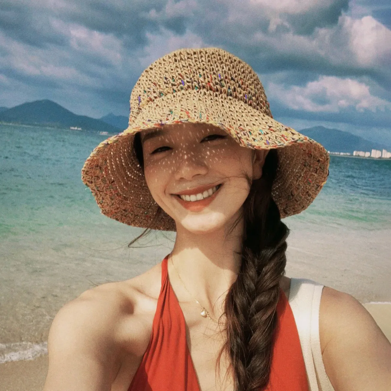 Topi matahari musim panas untu - Bucket Hat Straw ulasan dan harga