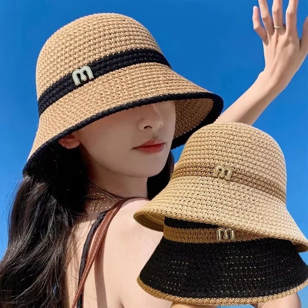 Topi Nelayan Busur Elegan Modi - Bucket Hat Straw ulasan dan harga