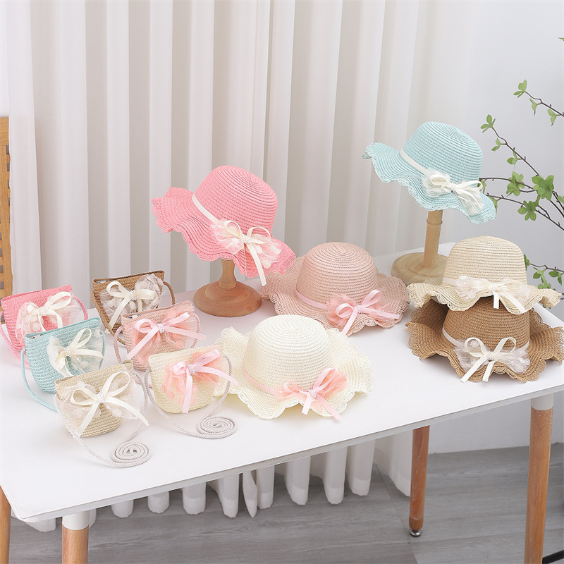 Anak Bayi 2 Buah Set Topi Jera - Bucket Hat Straw ulasan dan harga