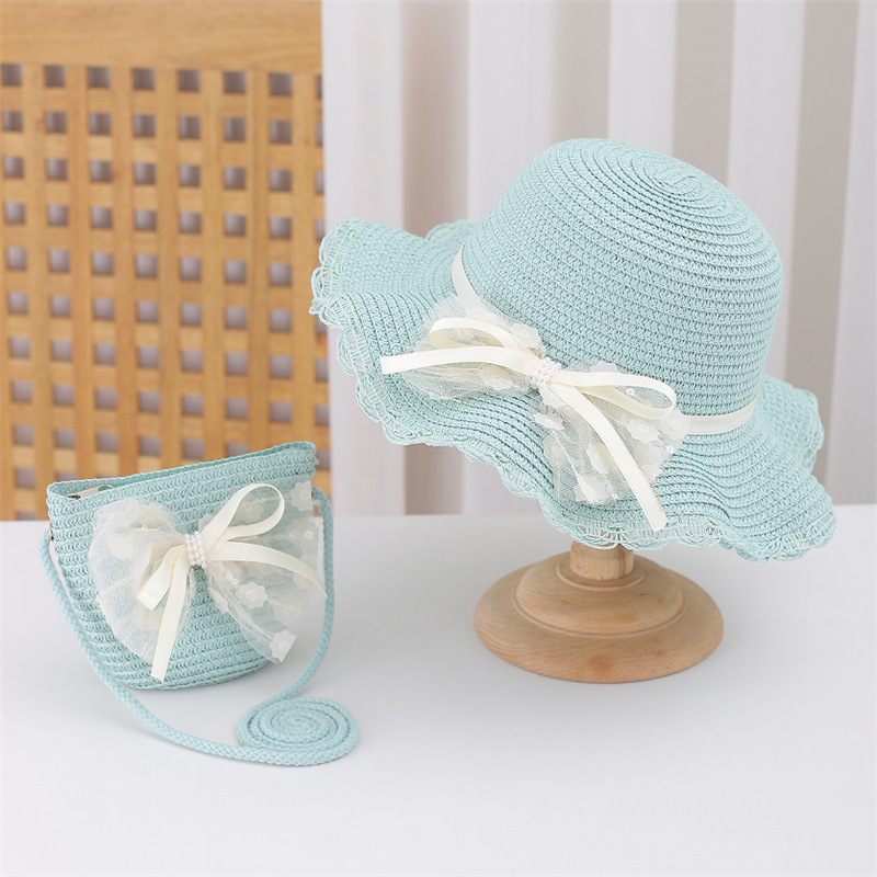 Anak Bayi 2 Buah Set Topi Jera - Bucket Hat Straw ulasan dan harga