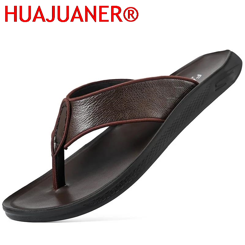 Sandal Pria Kasual Outdoor Mus - Flip Flop Leather Men ulasan dan harga