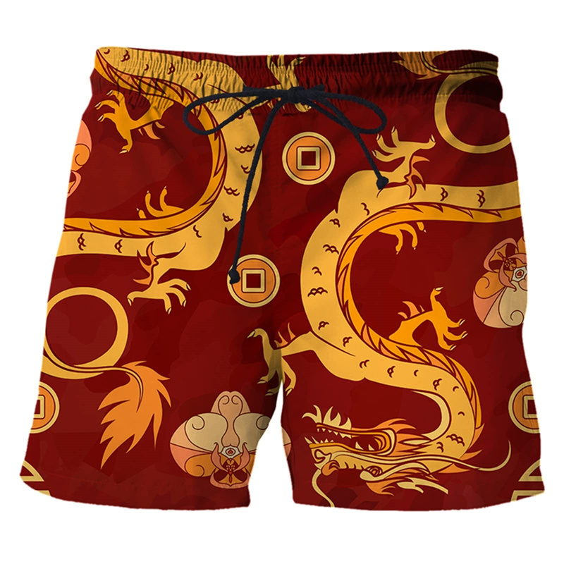 Celana renang motif naga Cina  - Trunks Board Surf ulasan dan harga