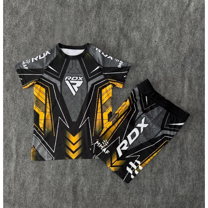 Set Kaos Tinju RDX MMA Octagon - Shirt Camp Collar ulasan dan harga